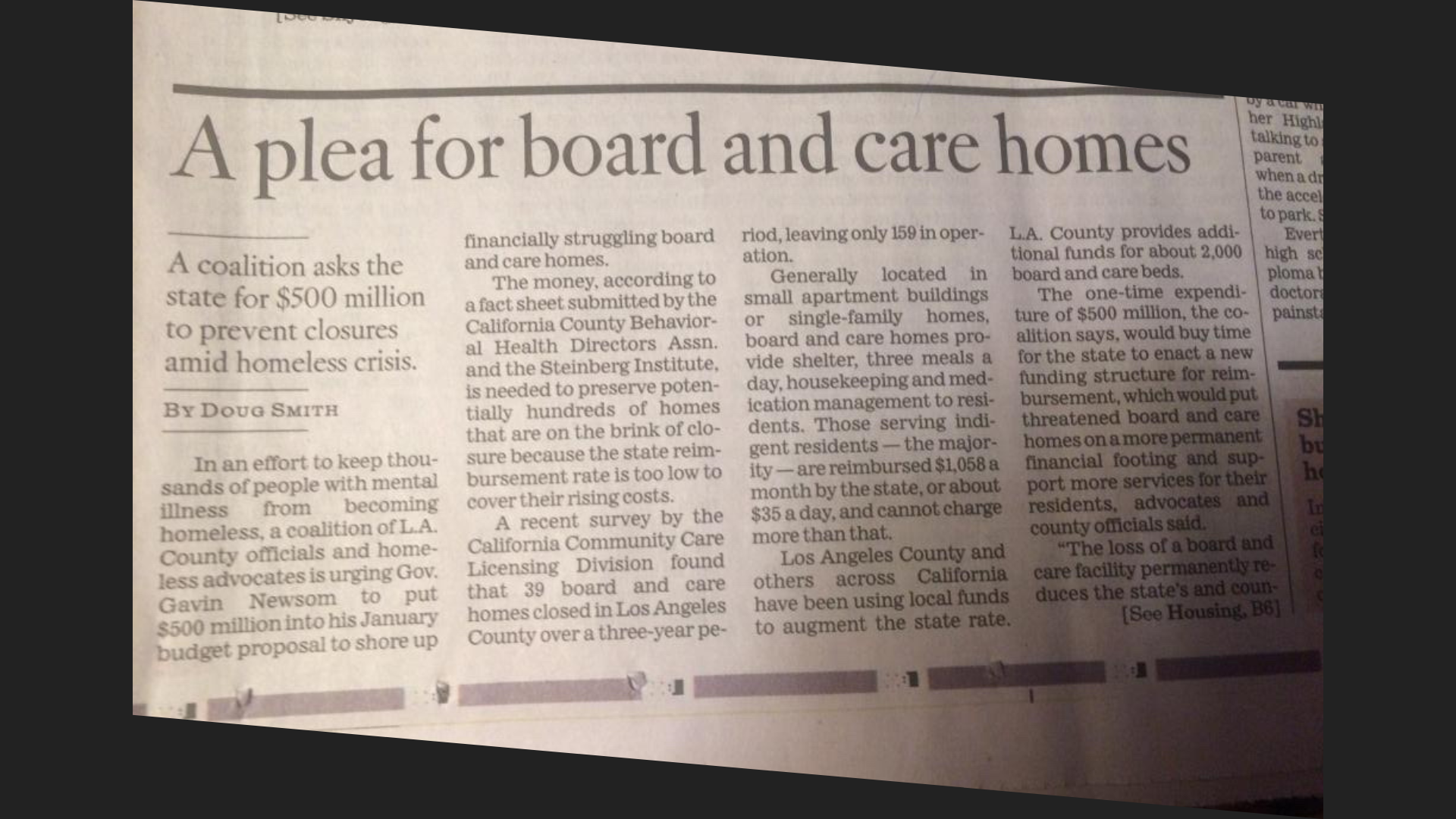 California Board And Care (Group Home) get $500 Million!!!